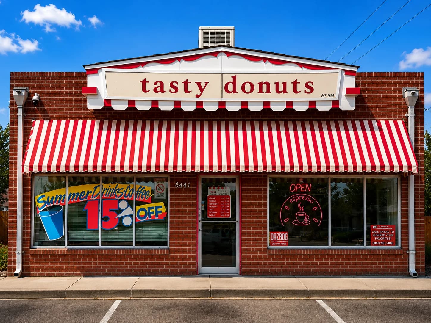 Tasty Donuts storefront and handcrafted donuts